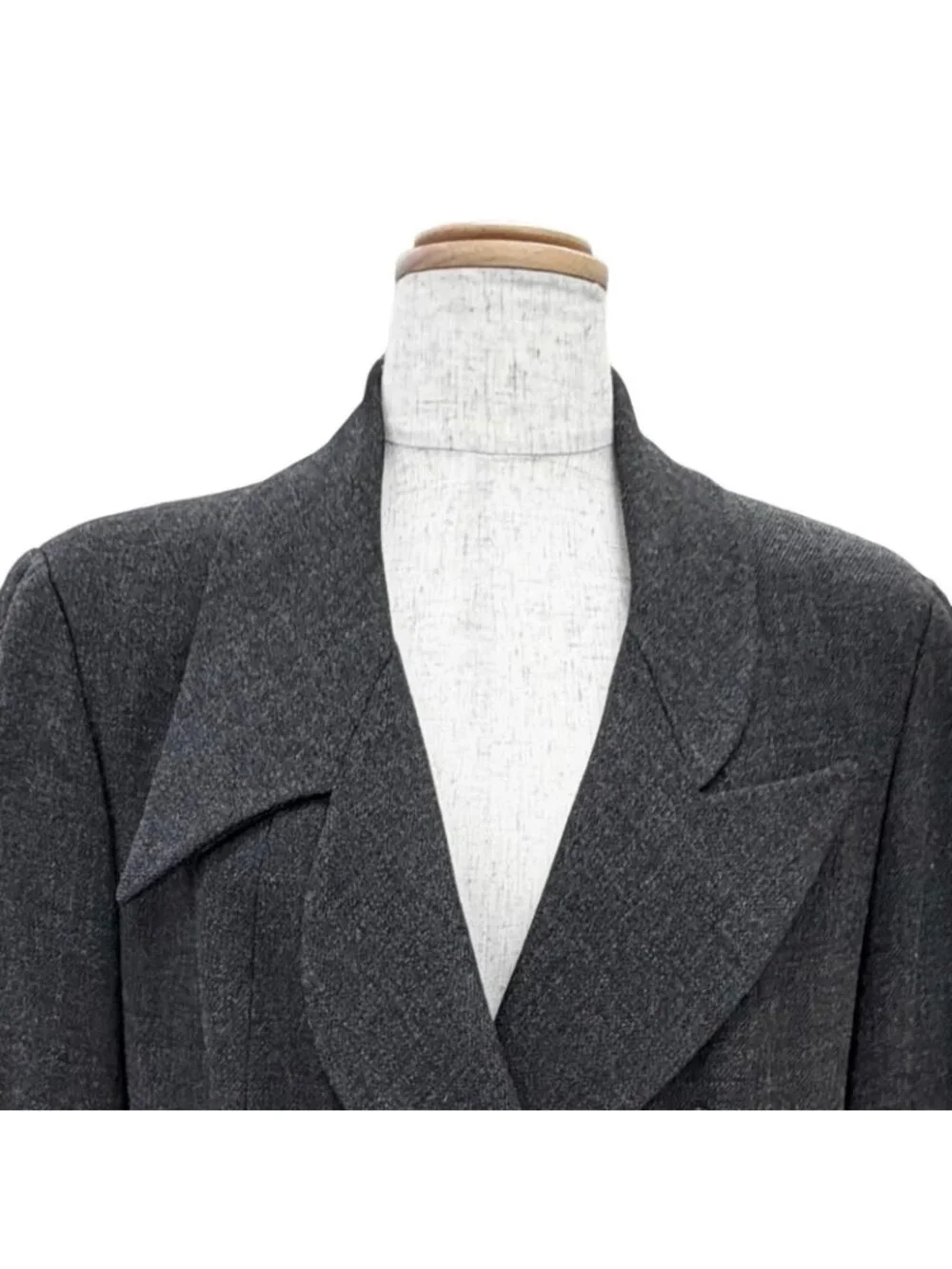 Chanel Vintage 90 Era Clover Button Jacket Long Pleated Skirt Suit Set 38